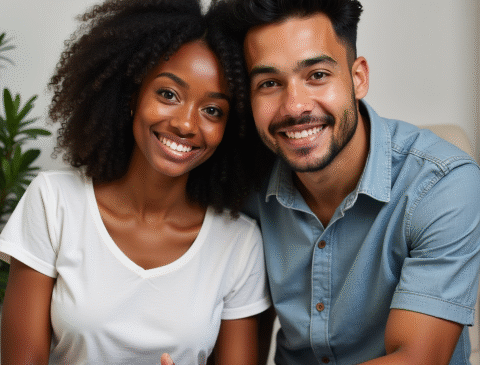 mixed couple